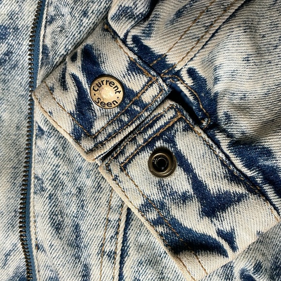 Vtg 90’s #1 Current Seen Women’s Small Denim Jacket - Picture 6 of 8